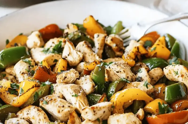 Sizzle Up Flavorful Chicken and Peppers in Just 20 Minutes 1 Chicken and Peppers
