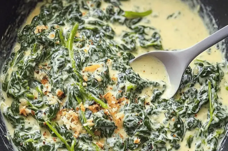 Keto Creamed Spinach with Boursin