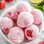Frozen Strawberry Yogurt Bites