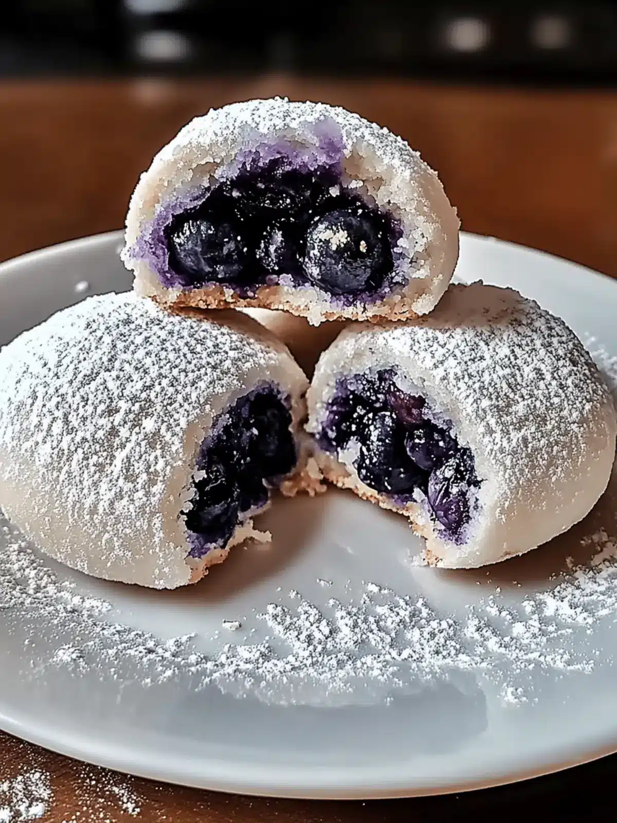 Delightful Blueberry-Filled Almond Snowball Cookies Recipe 4 Blueberry-Filled Almond Snowball Cookies