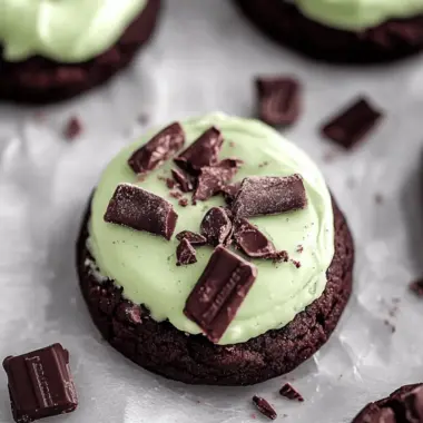 Gluten-free Andes Mint Crumbl Cookie