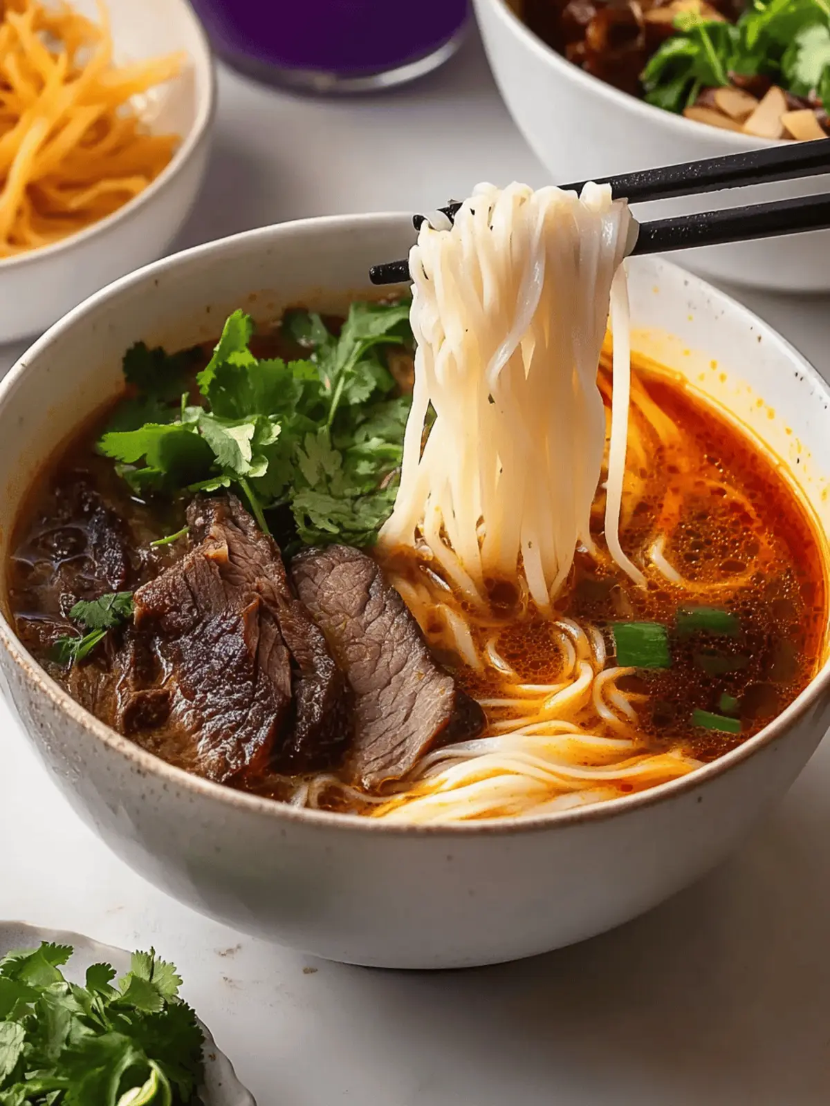Spicy Vietnamese Beef Noodle Soup