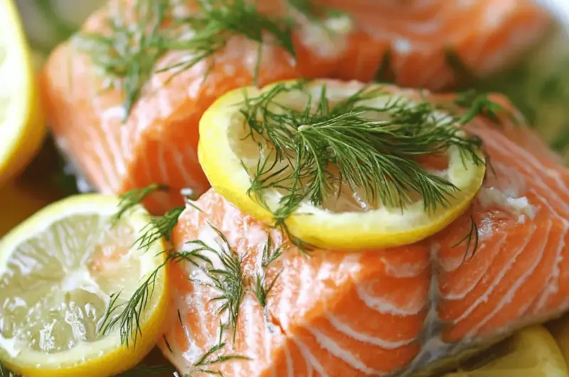 Slow Cooker Poached Salmon