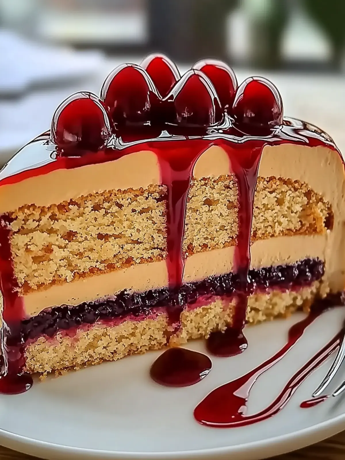 Delicious Peanut Butter & Jelly Cake That Takes You Back 2 Peanut Butter & Jelly Cake