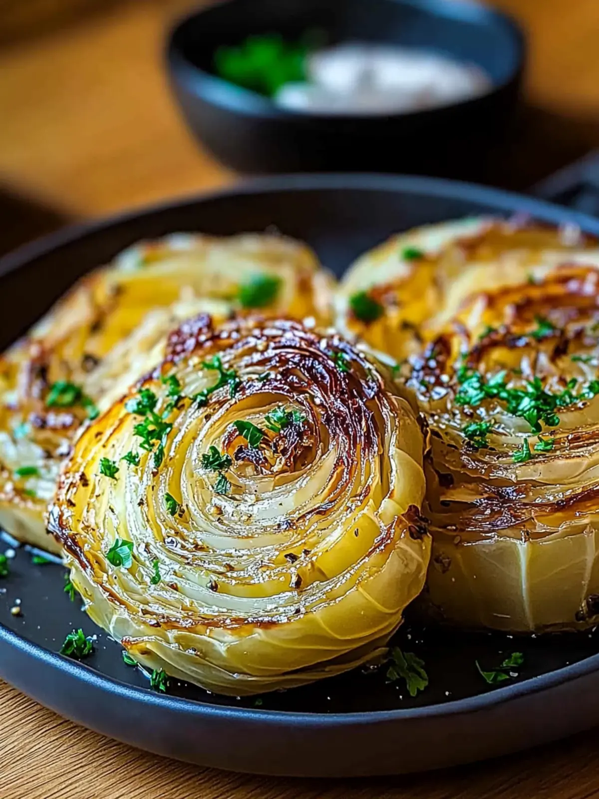 Oven Roasted Garlic Cabbage Steaks
