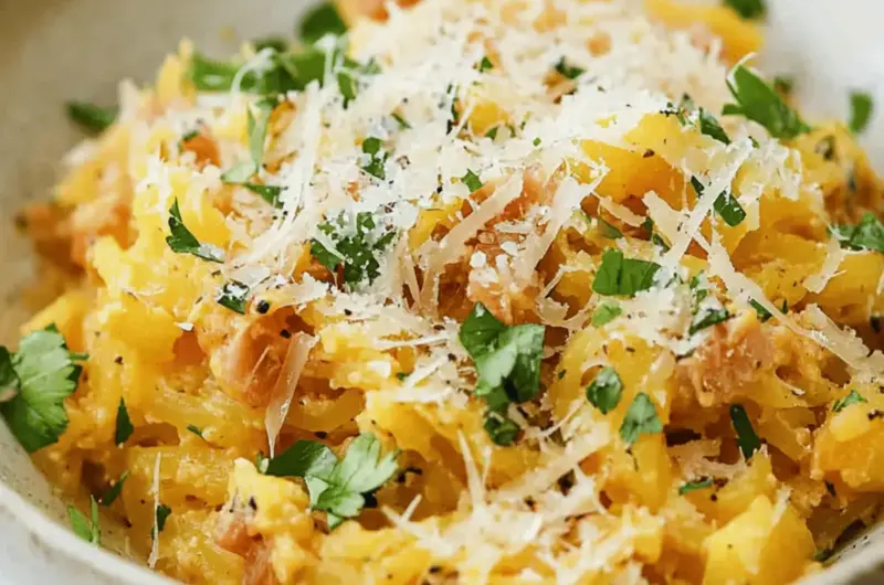 Spaghetti Squash Carbonara