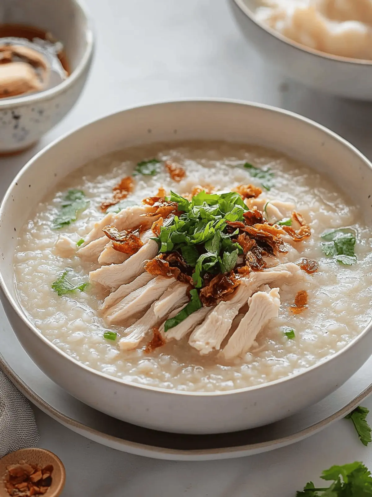 Savor Chicken Congee: A Cozy Comfort in Every Bowl 4 Chicken Congee