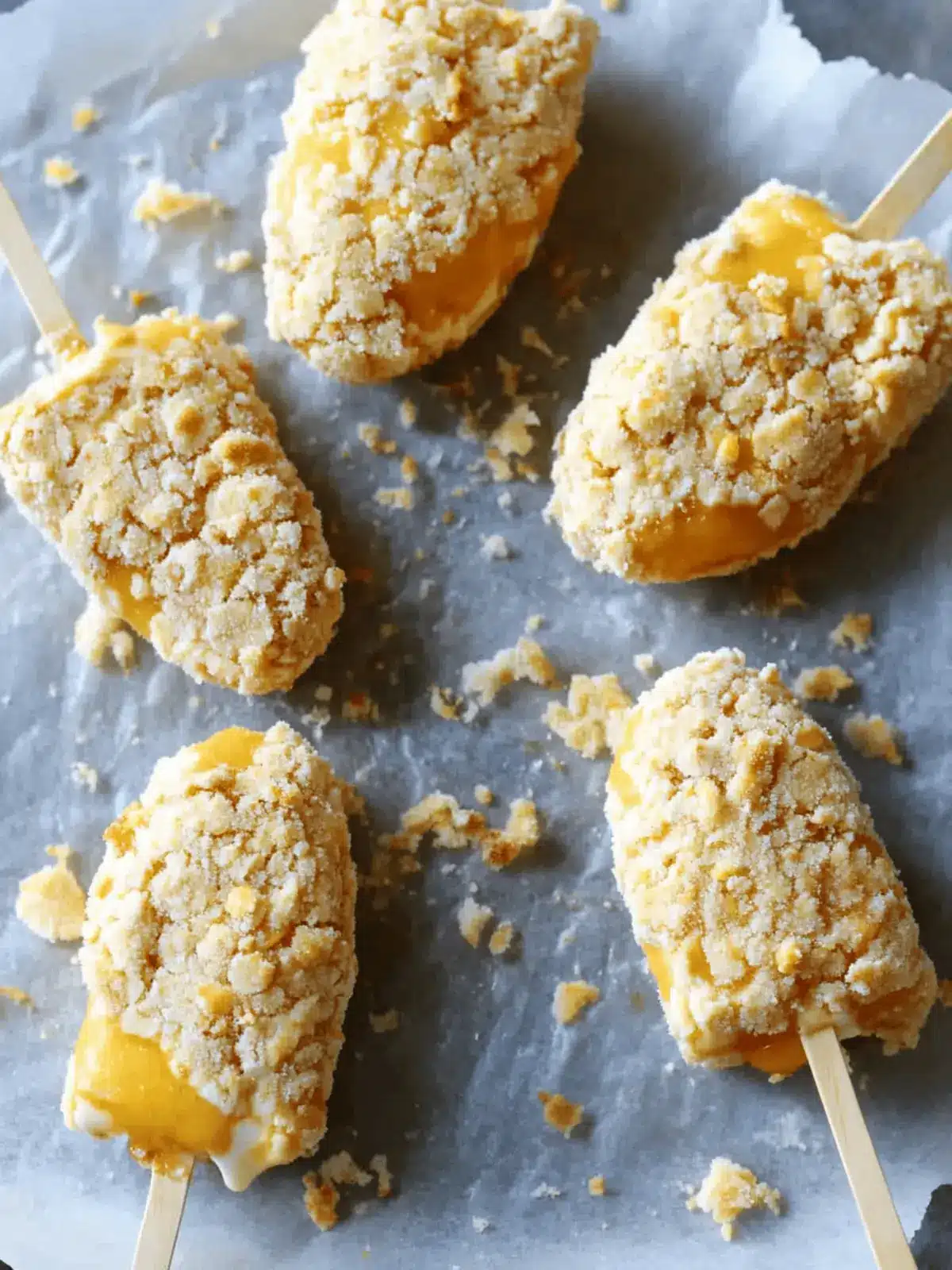 Delicious Cookie Coated Mango Lassi Frozen Yogurt Bars Recipe 2 Cookie Coated Mango Lassi Frozen Yogurt Bars