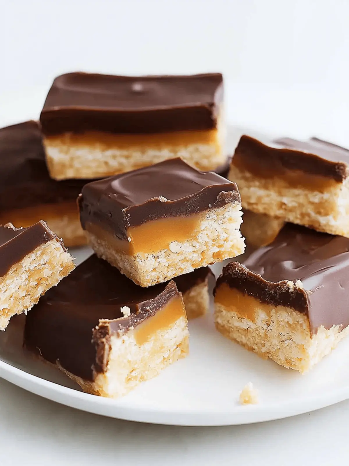 No Bake Homemade Twix