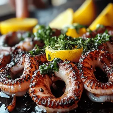 Gourmet Grilled Octopus