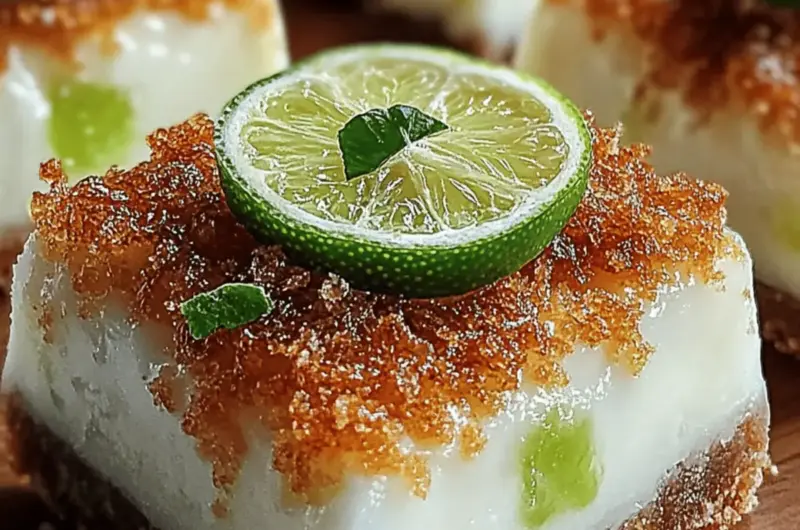 Frozen Coconut Lime Bars