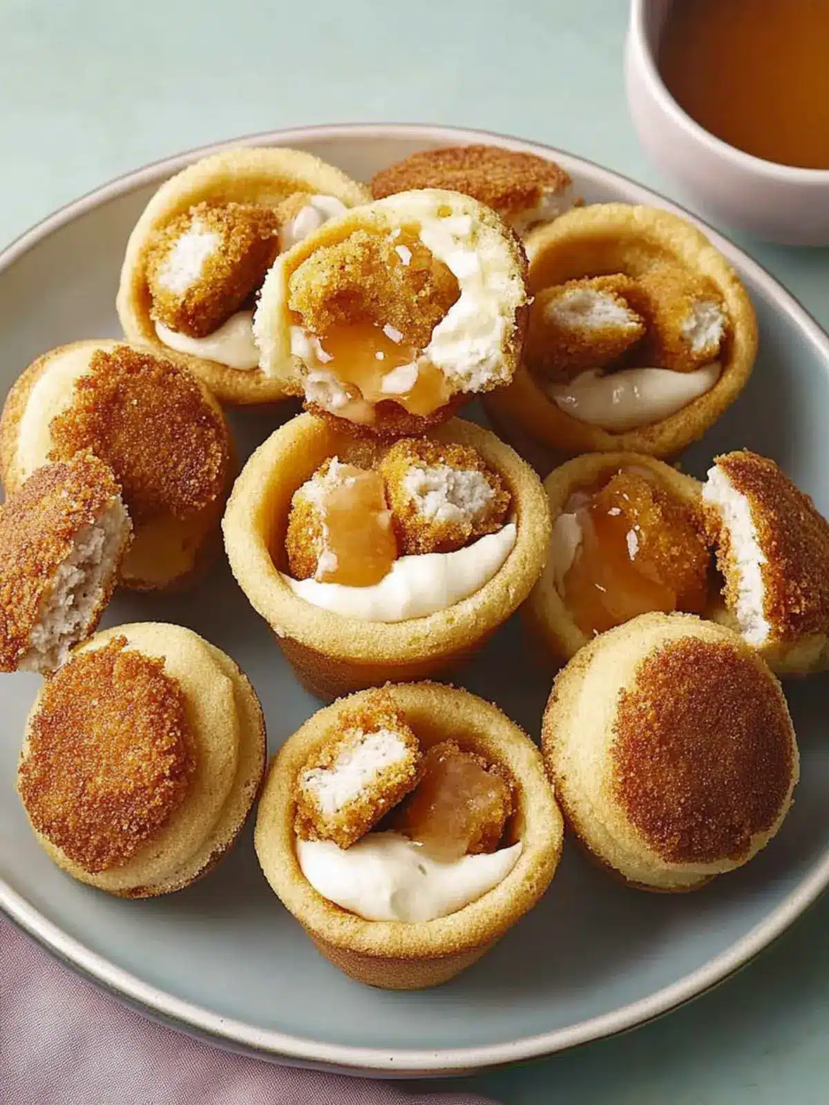 Chicken Nugget and Waffle Cupcakes