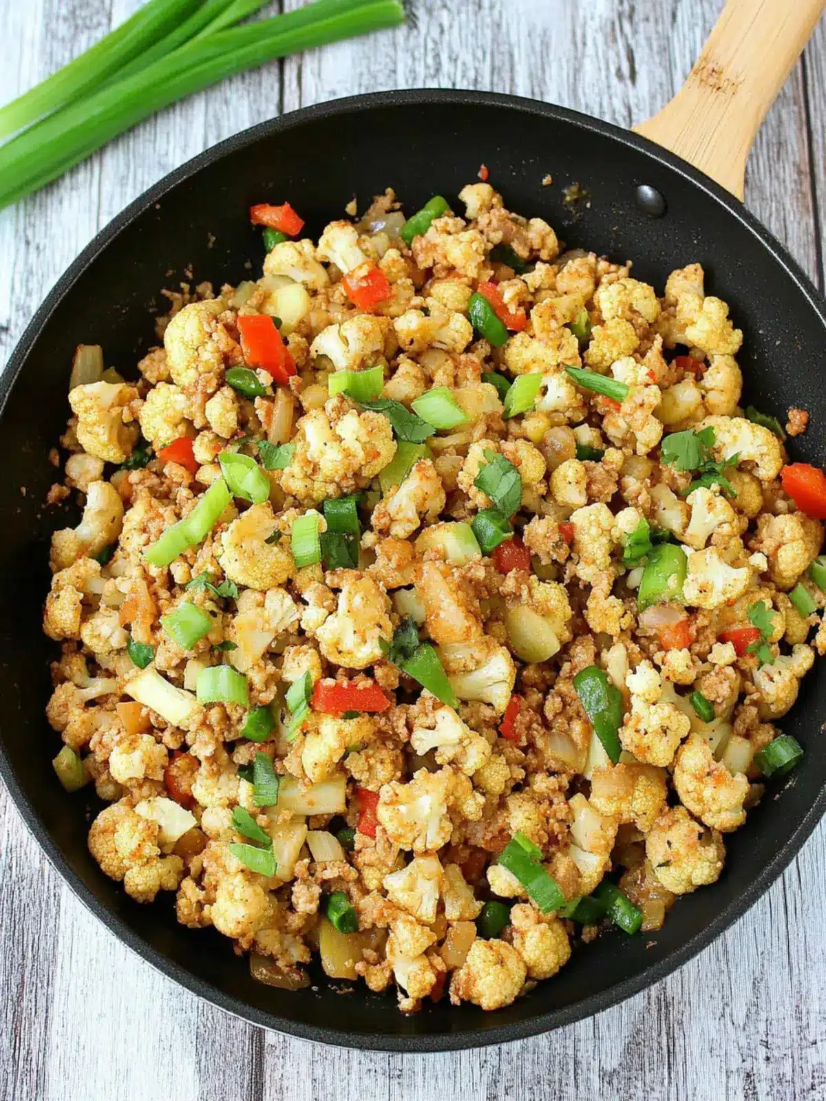 Keto Dirty Cauliflower