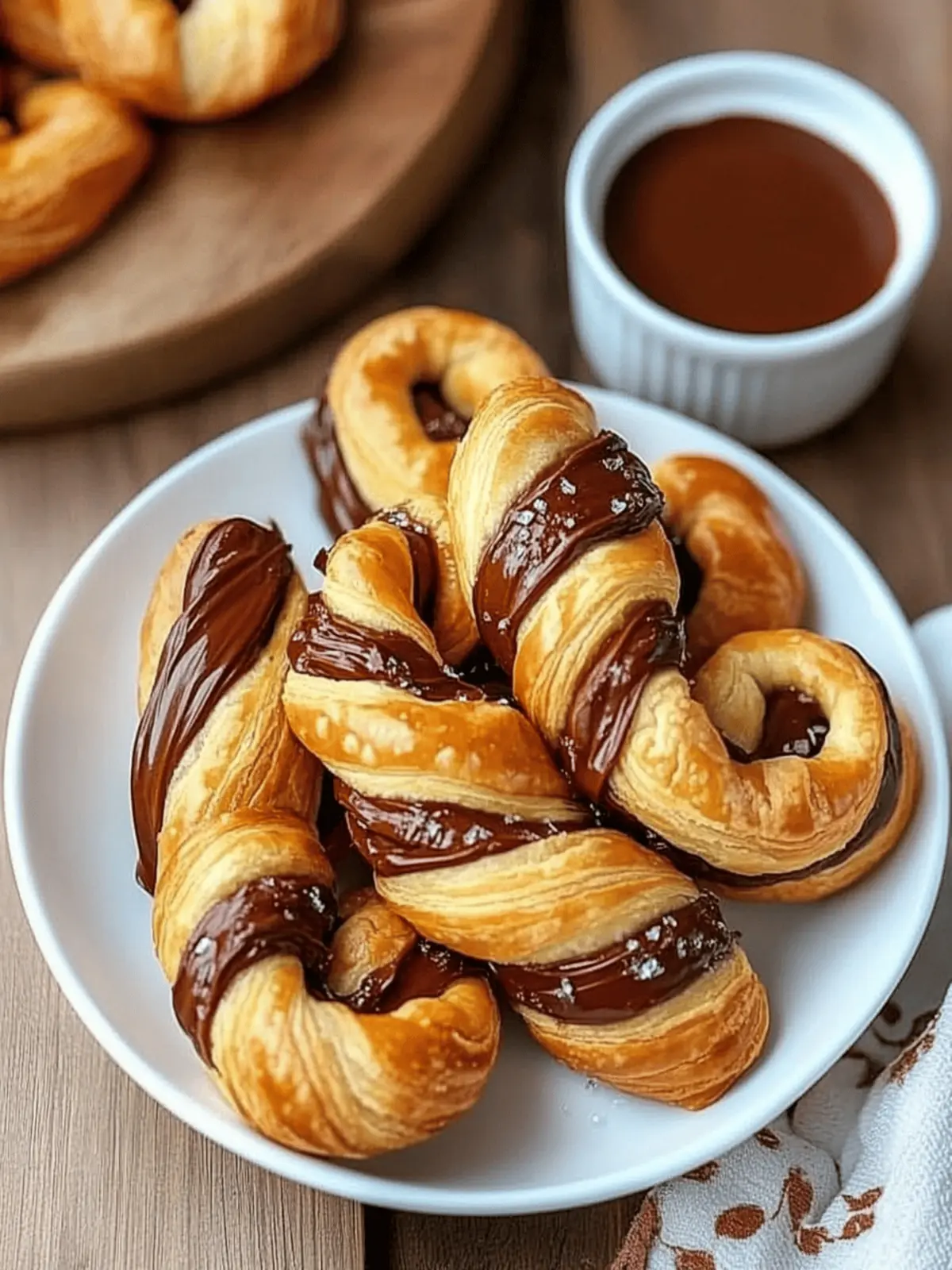 Nutella Puff Pastry Twists