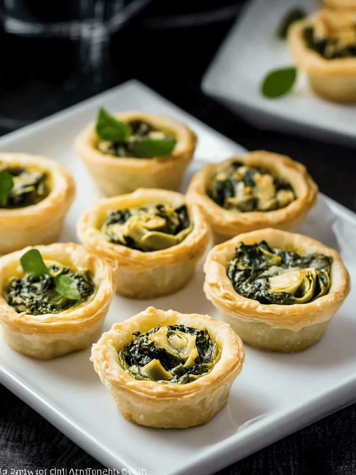 Mini Spinach Artichoke Tarts