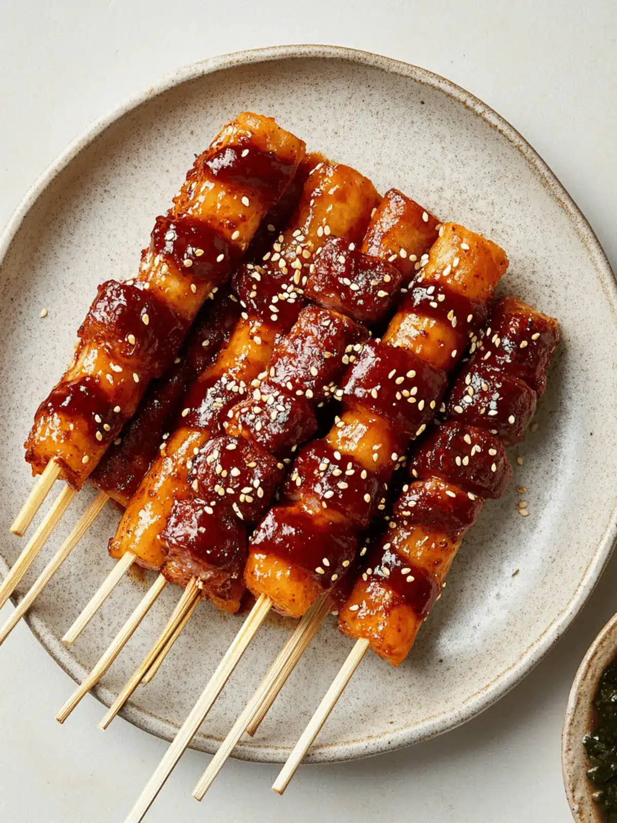 Skewered Korean Rice Cakes with Sausages: A Flavorful Twist 5 Skewered Korean Rice Cakes with Sausages