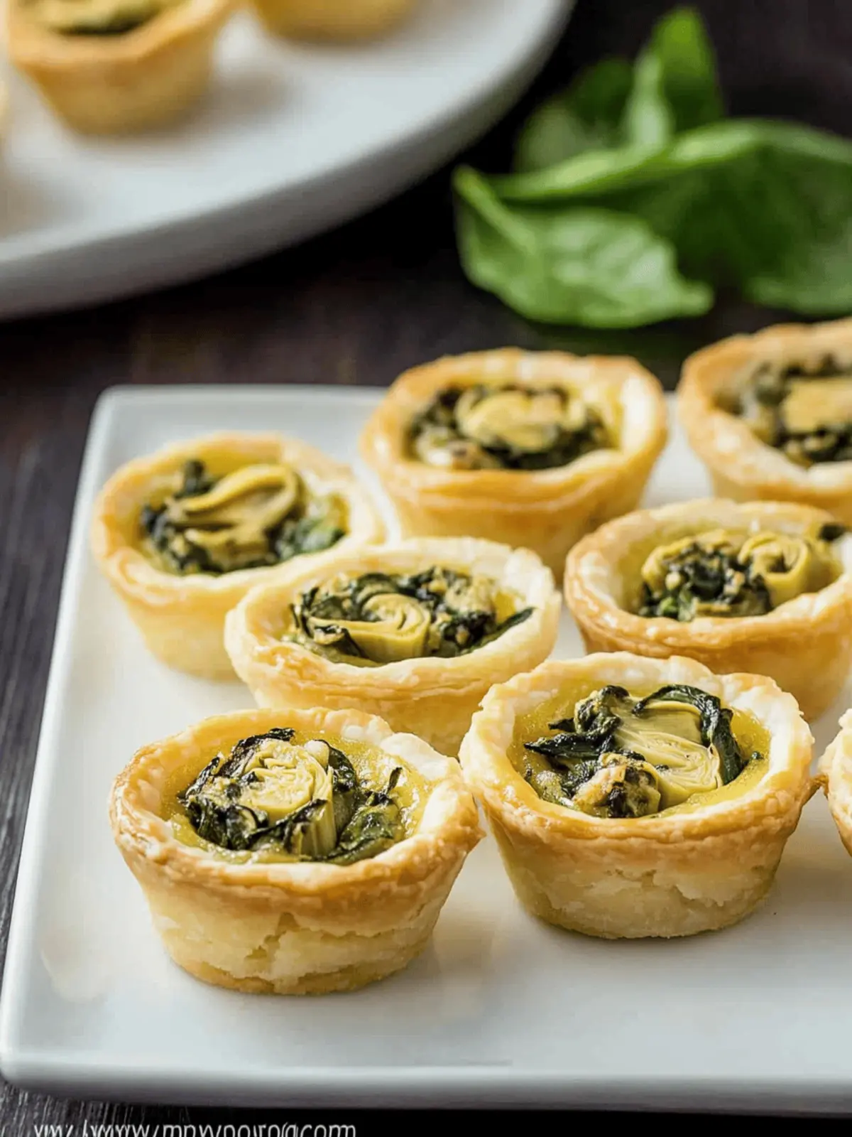 Mini Spinach Artichoke Tarts