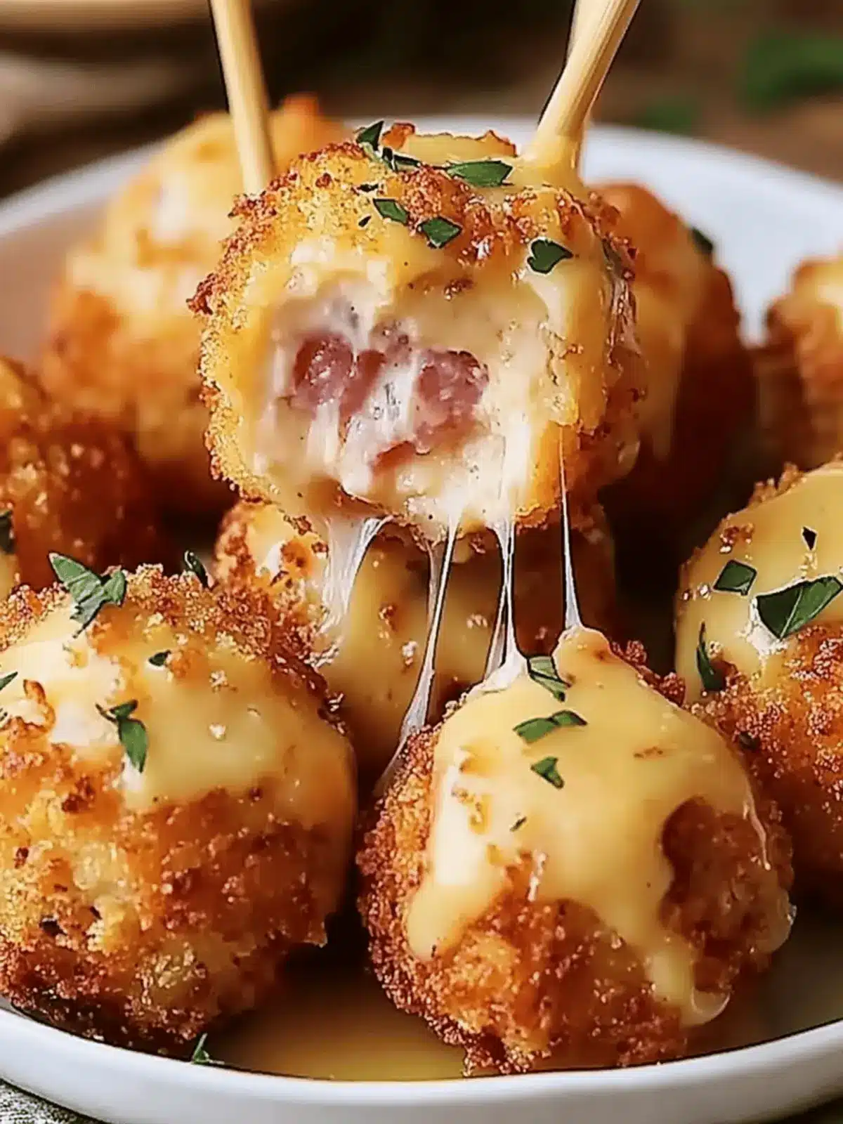 Chicken Cordon Bleu Bites