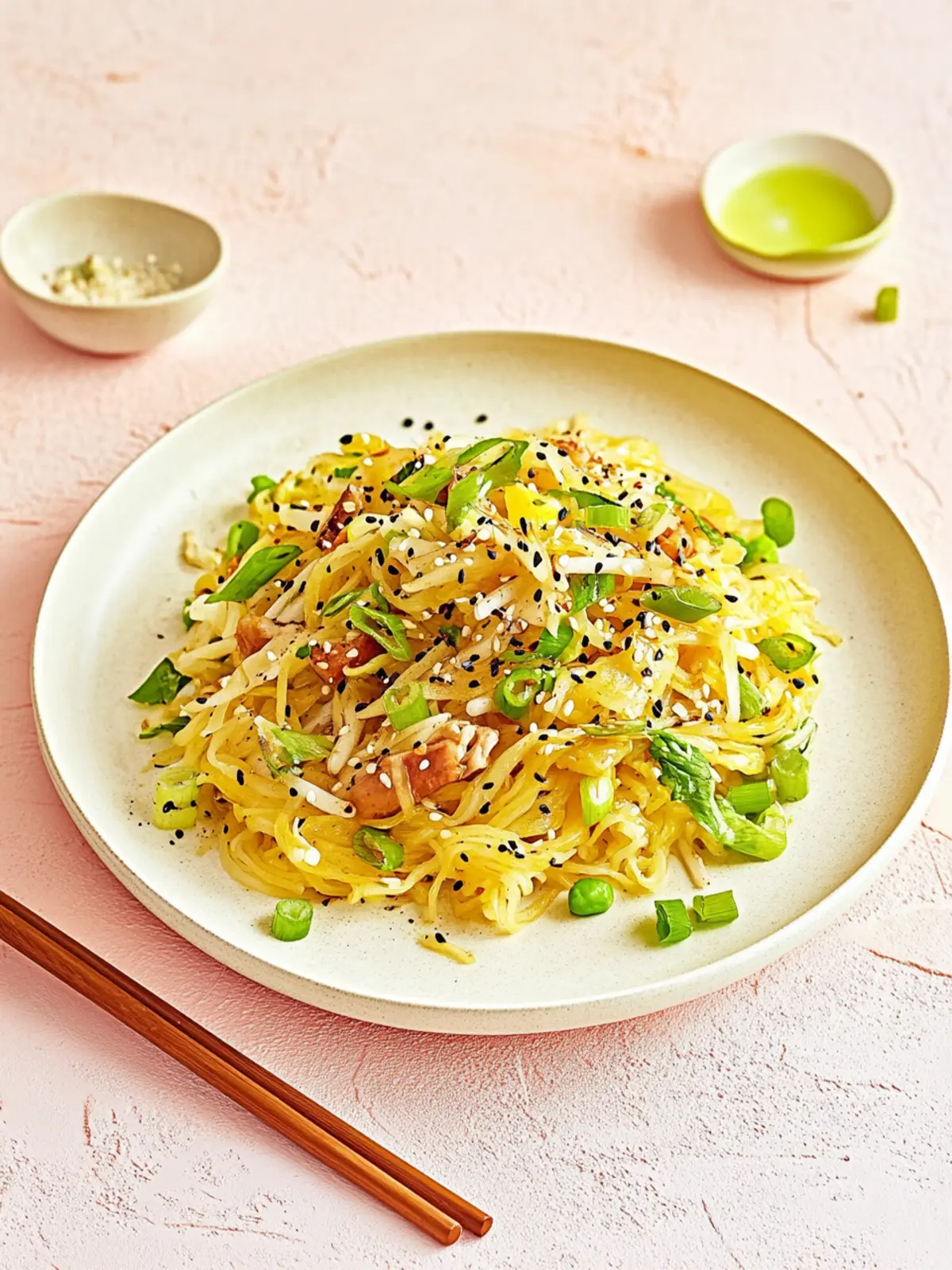 Spaghetti Squash Chow Mein