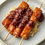 Skewered Korean Rice Cakes with Sausages: A Flavorful Twist 4 Skewered Korean Rice Cakes with Sausages