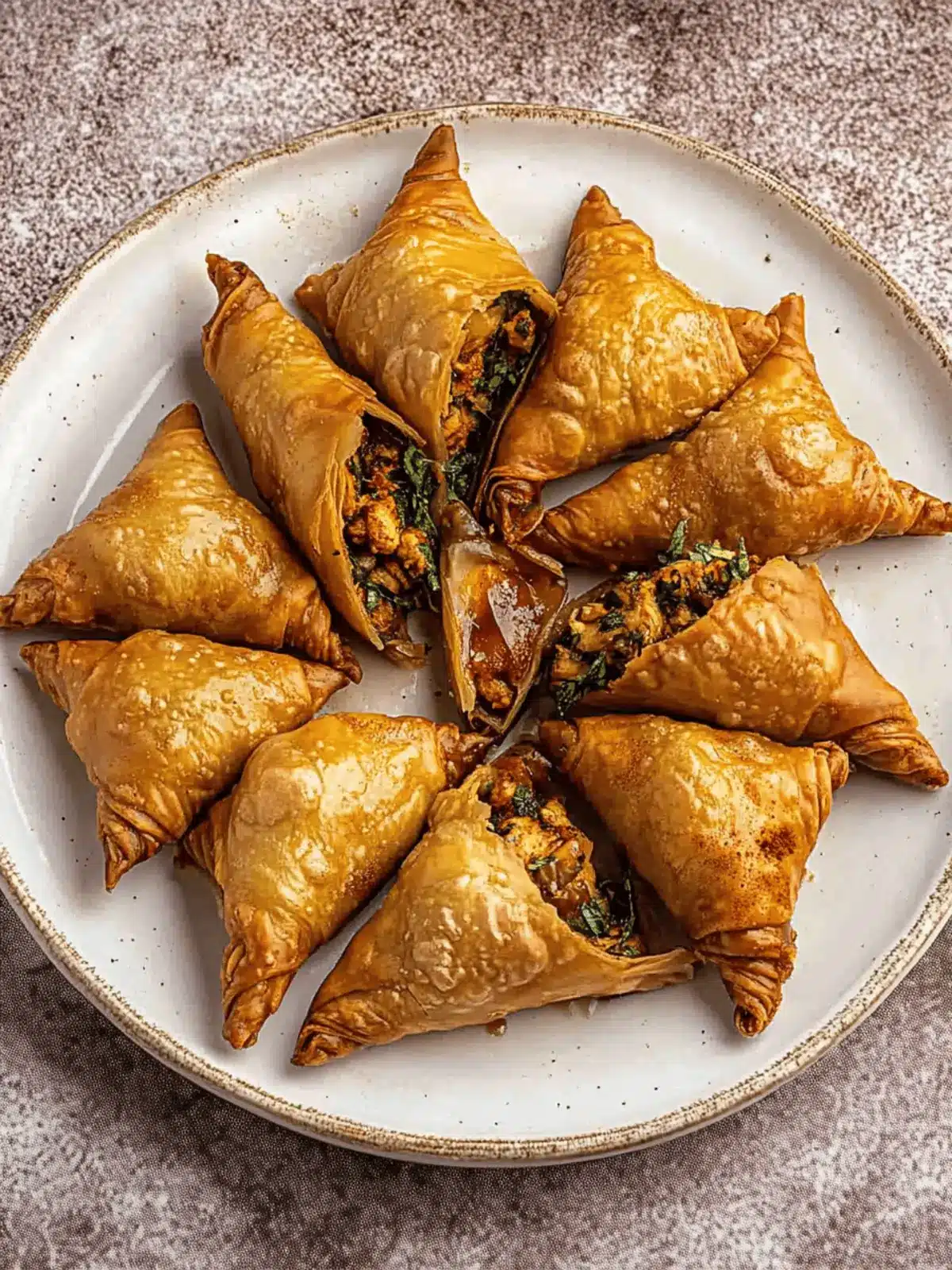 Moroccan Spiced Chicken Briouats