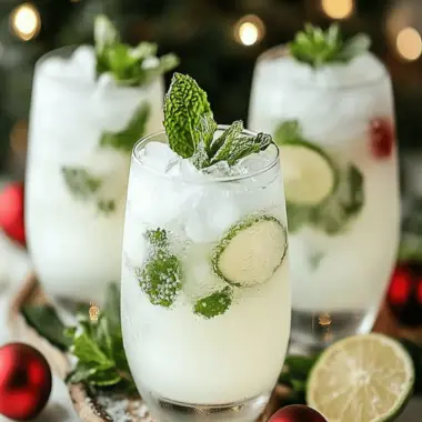 White Christmas Mojitos