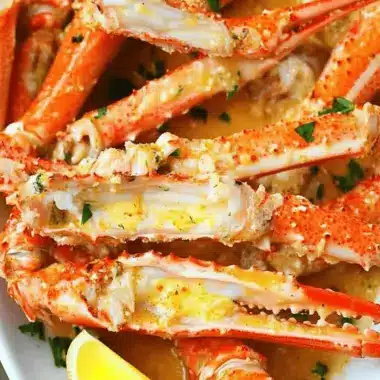 Baked Crab Legs in Butter Sauce