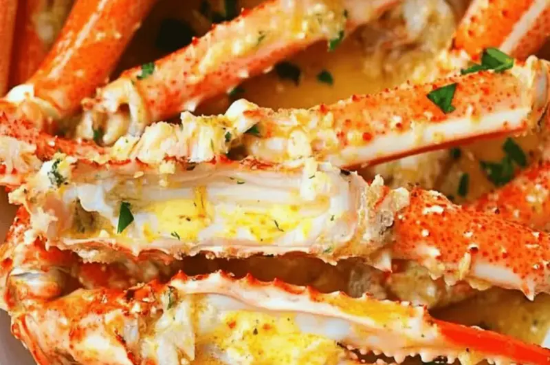 Baked Crab Legs in Butter Sauce