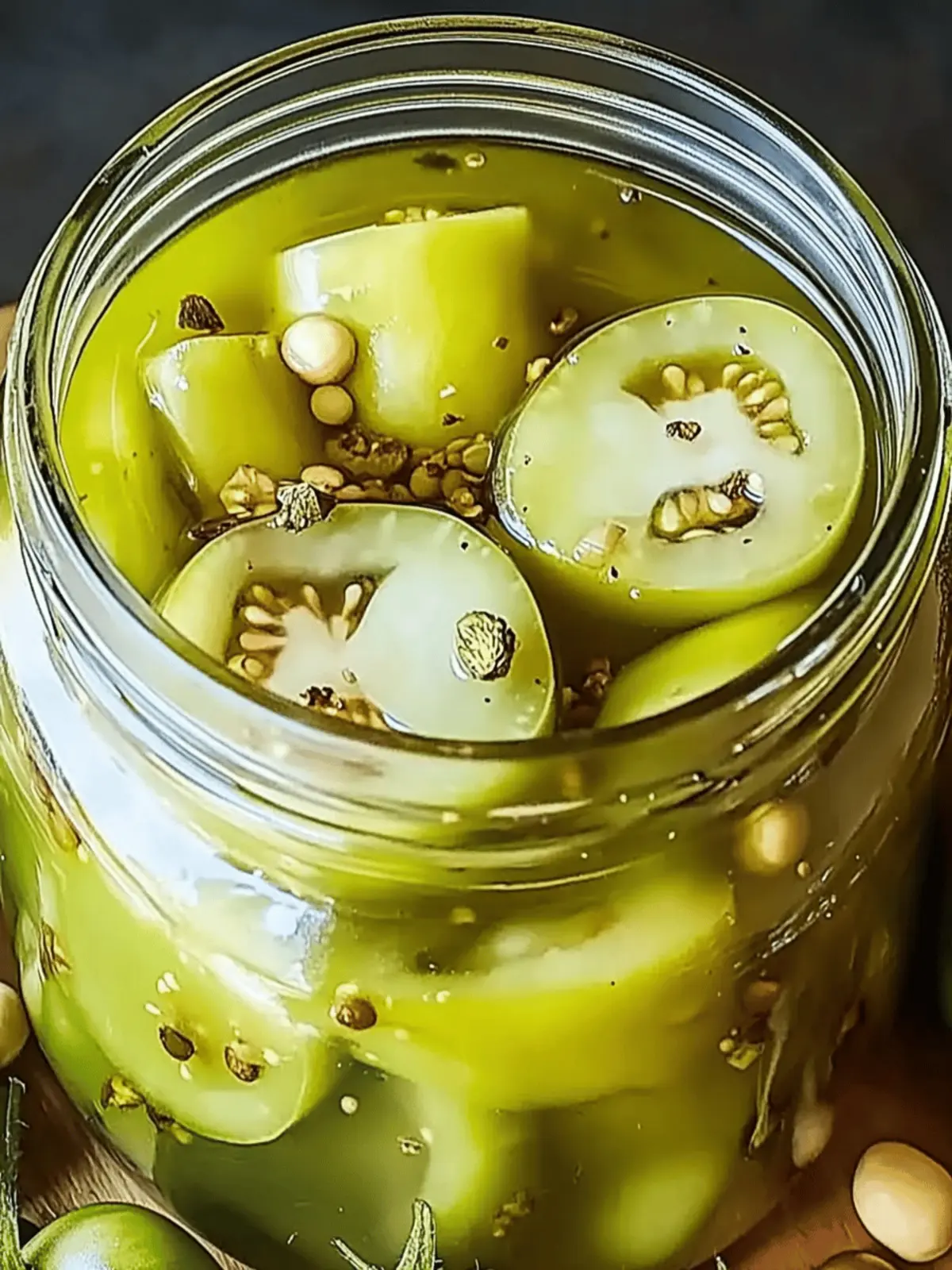 Tangy Pickled Green Tomatoes for a Homemade Flavor Boost 3 Pickled Green Tomatoes