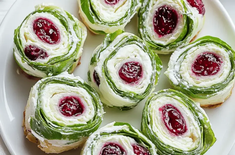 Christmas Cranberry Pinwheels