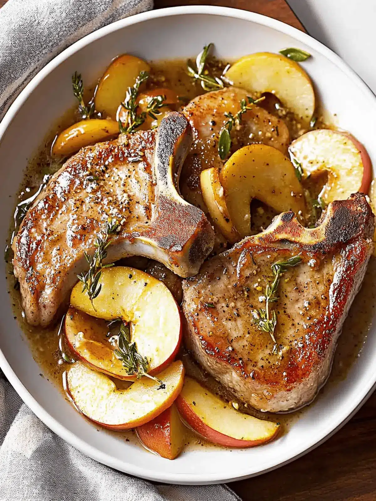Crock Pot Apple Pork Chops