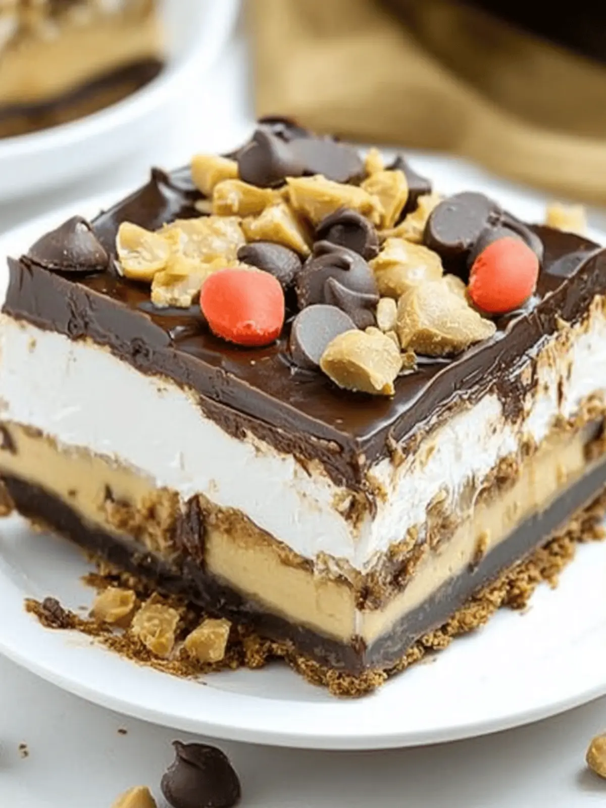 Chocolate Peanut Butter Lasagna