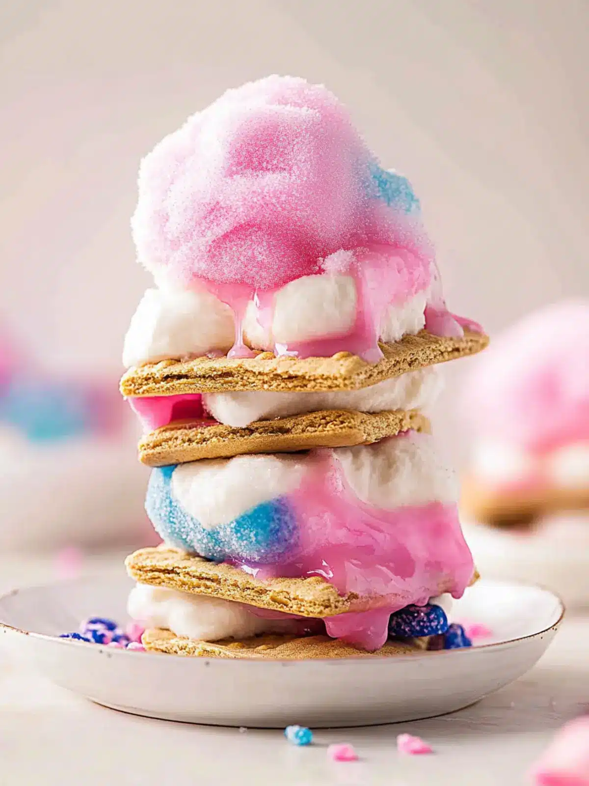 Cotton Candy S’mores