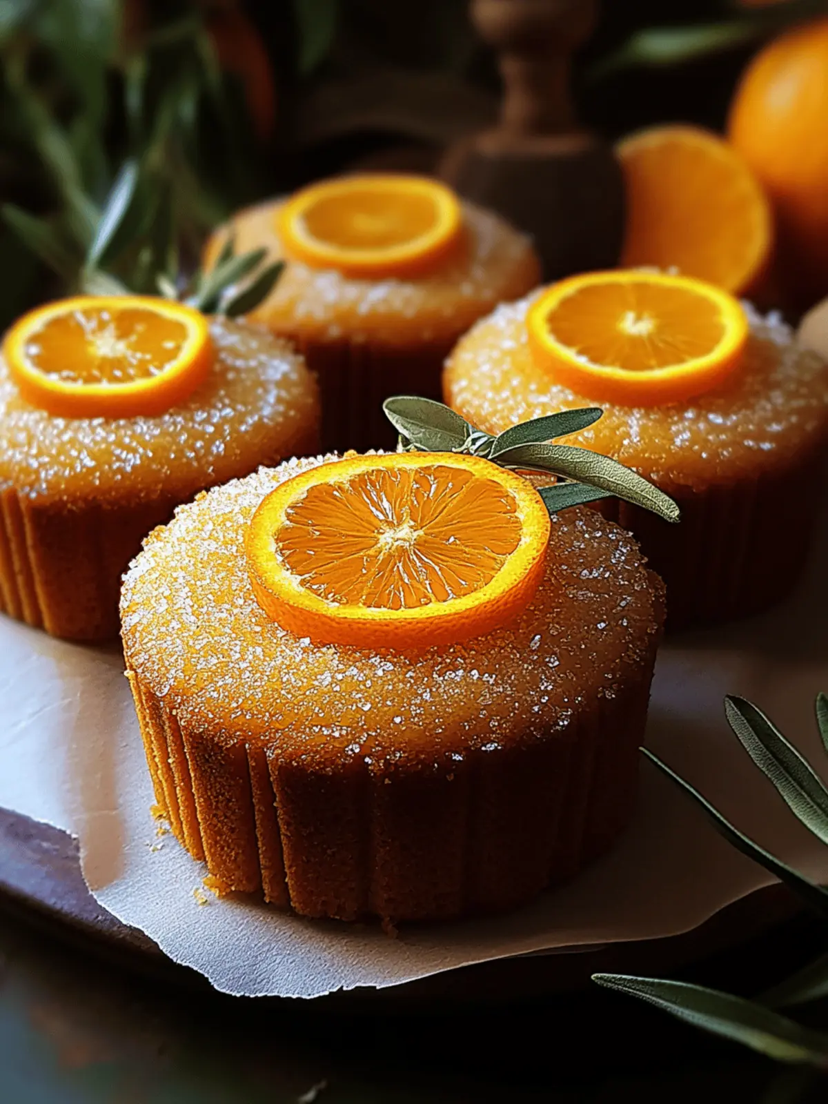Orange Ginger Honey Cakes