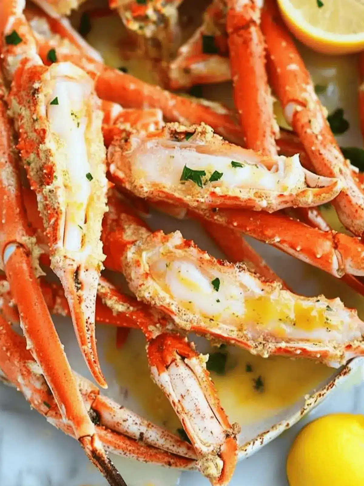 Baked Crab Legs in Butter Sauce – A Simple Gourmet Treat 2 Baked Crab Legs in Butter Sauce