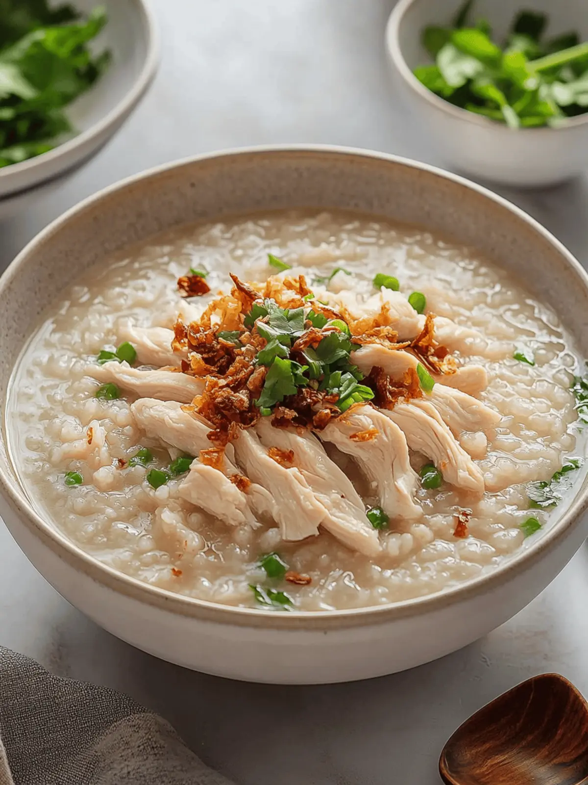 Savor Chicken Congee: A Cozy Comfort in Every Bowl 2 Chicken Congee