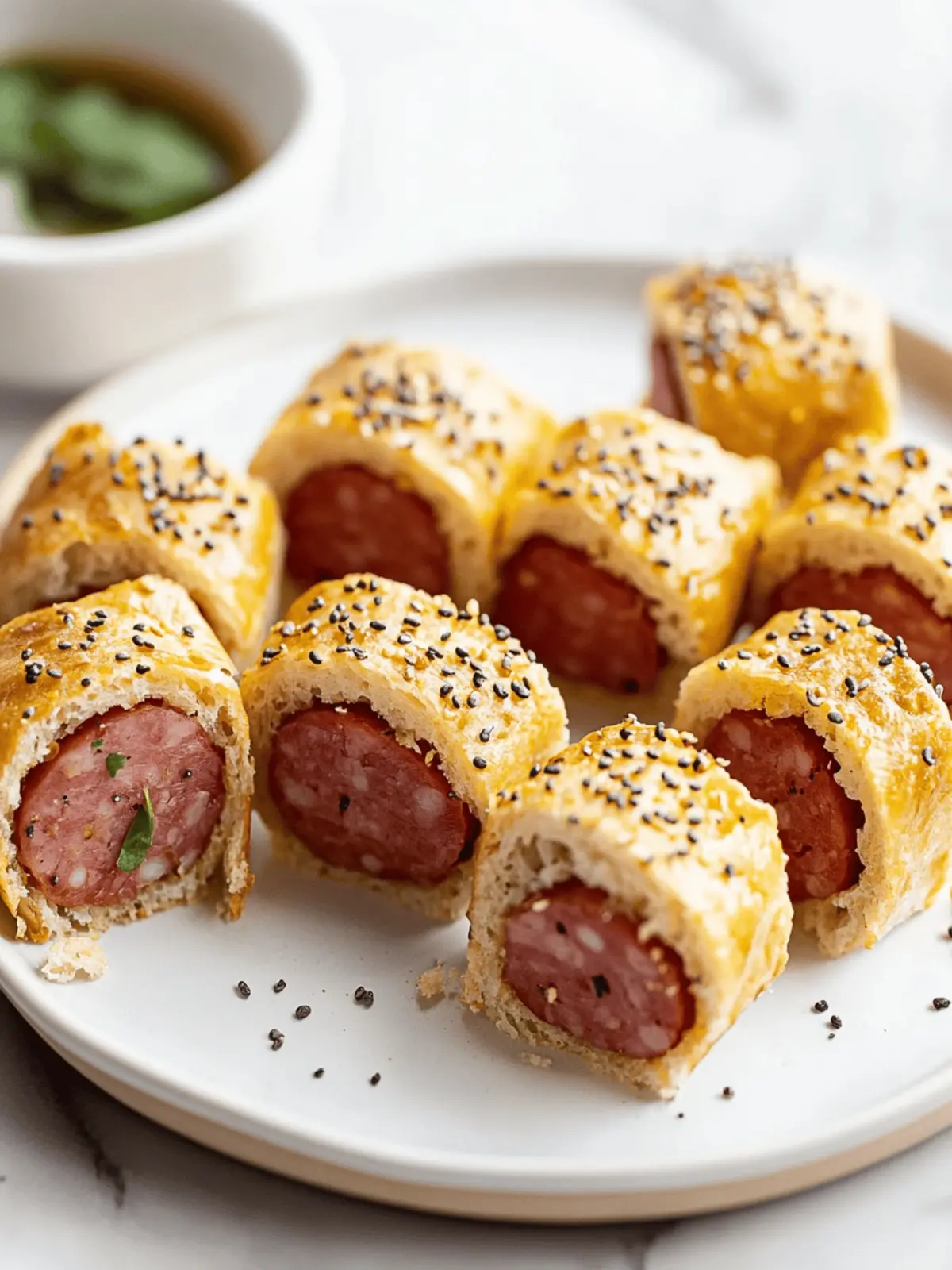 Bagel Seasoning Kielbasa Bites