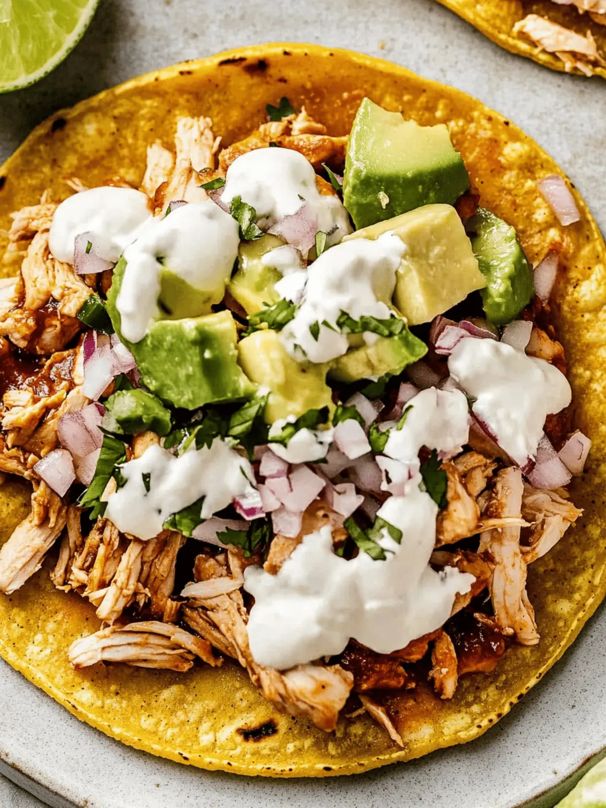 Barbecue Chicken Tostadas