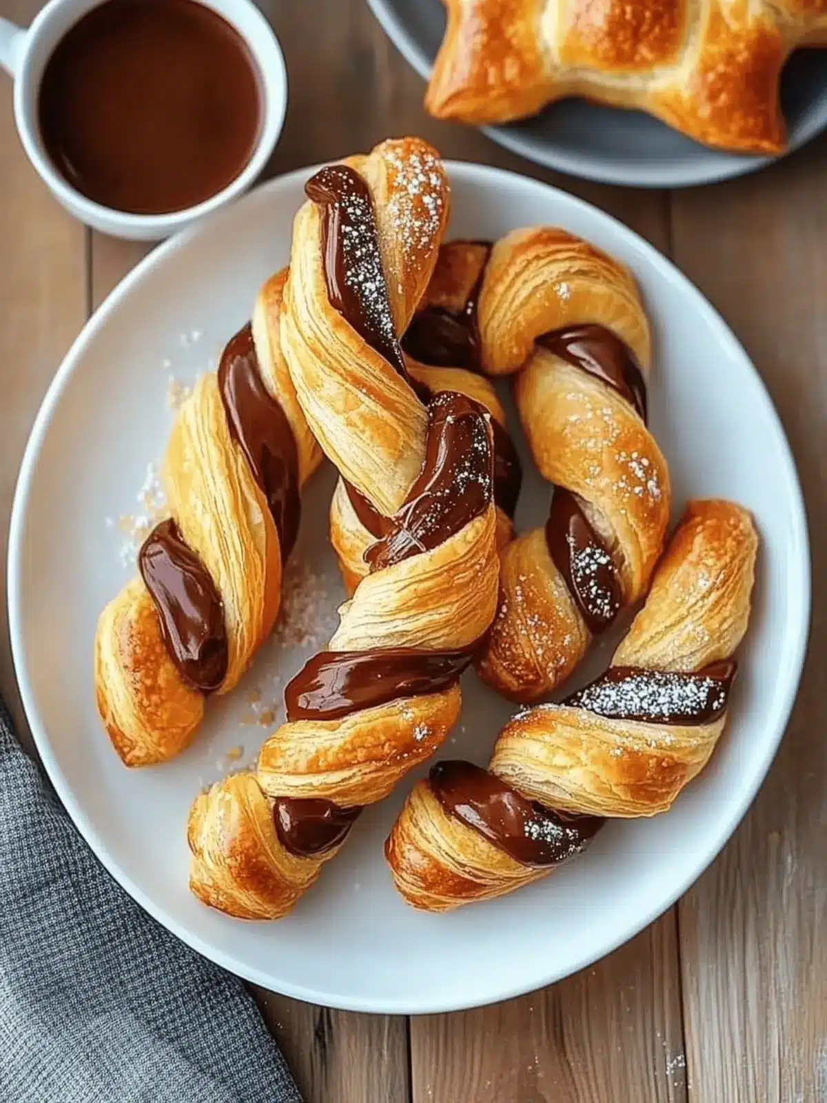 Nutella Puff Pastry Twists