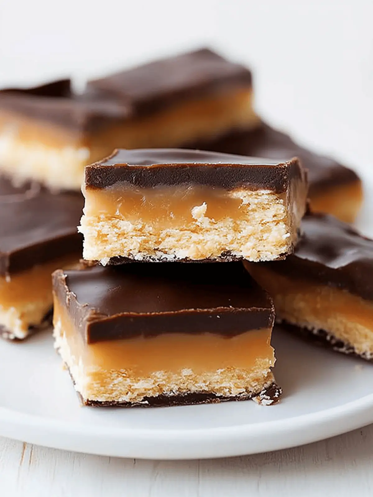 No Bake Homemade Twix