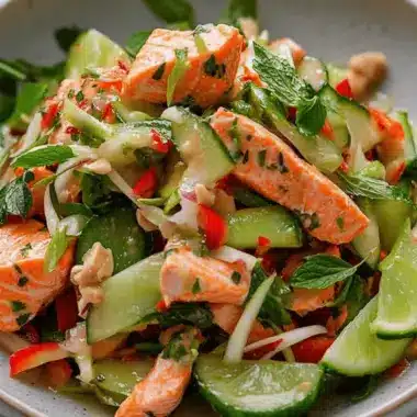 Fresh Thai-style Salmon Salad That Dances with Flavor 9 Thai-style Salmon Salad