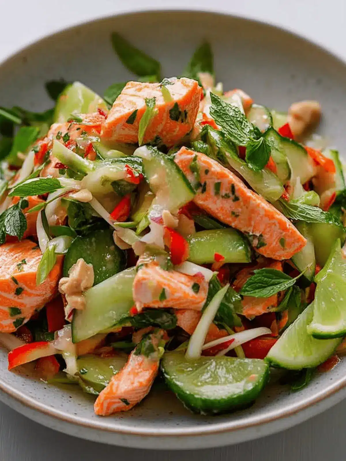Fresh Thai-style Salmon Salad That Dances with Flavor 5 Thai-style Salmon Salad
