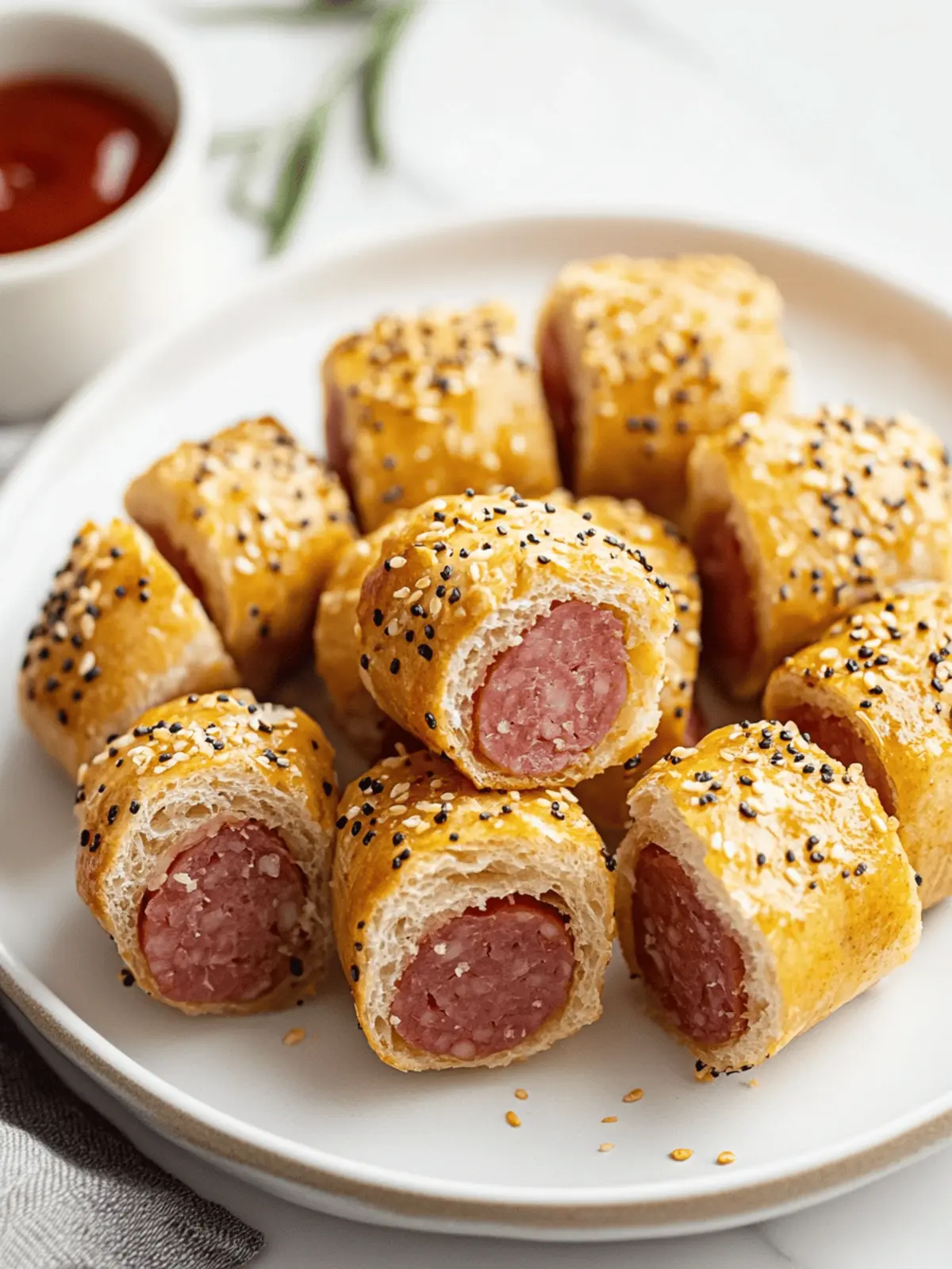 Bagel Seasoning Kielbasa Bites