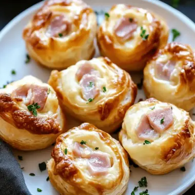 Irresistible Ham Puffs: Quick, Cheesy Snack Bliss 9 Ham Puffs