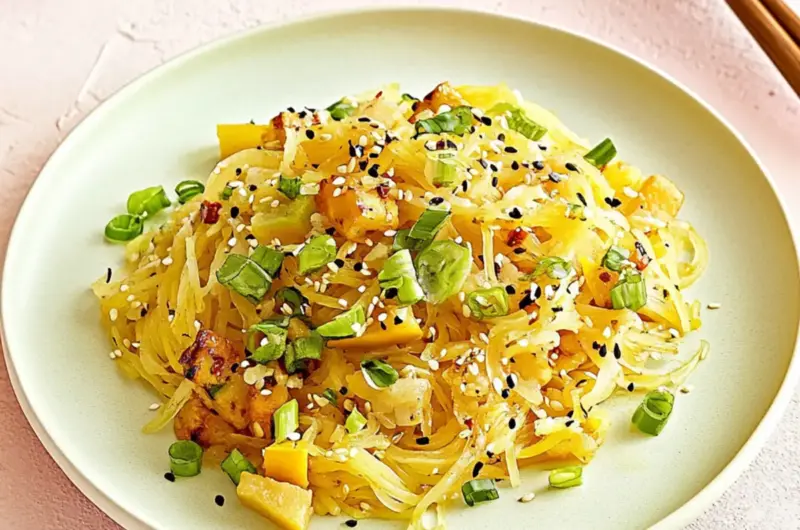 Spaghetti Squash Chow Mein