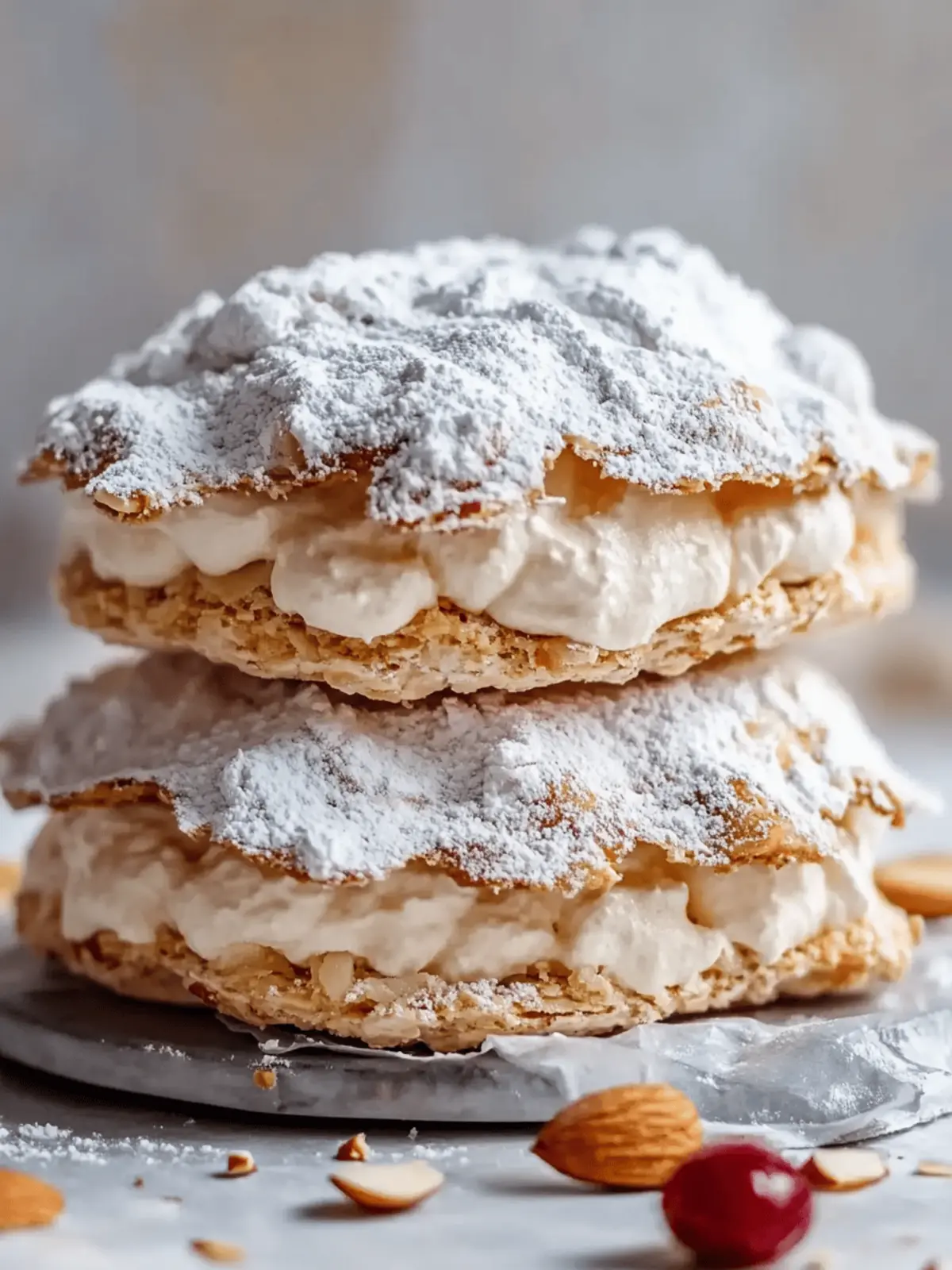 Almond Dacquoise Cream Clouds