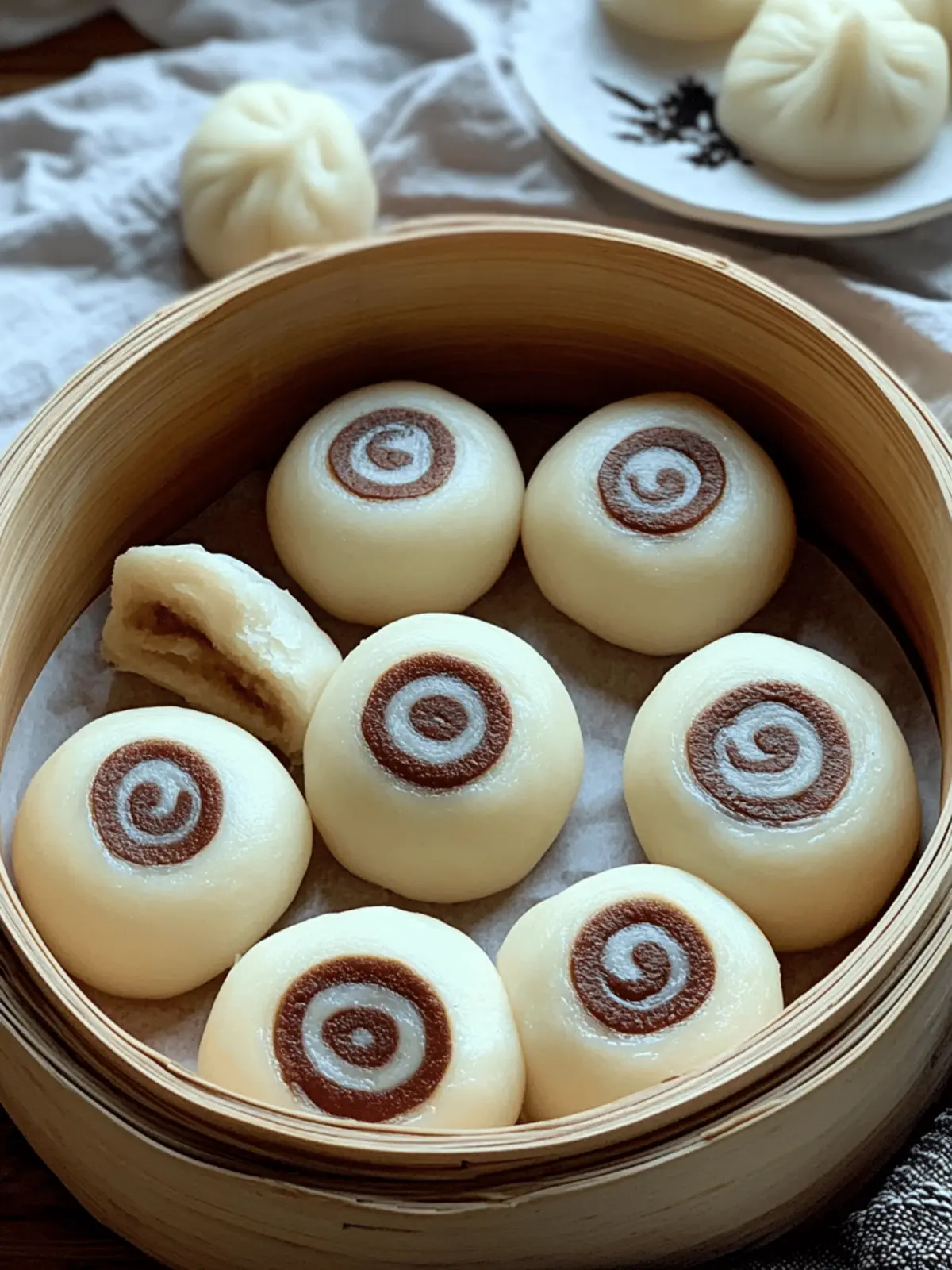 Vegan Spiral Mantou