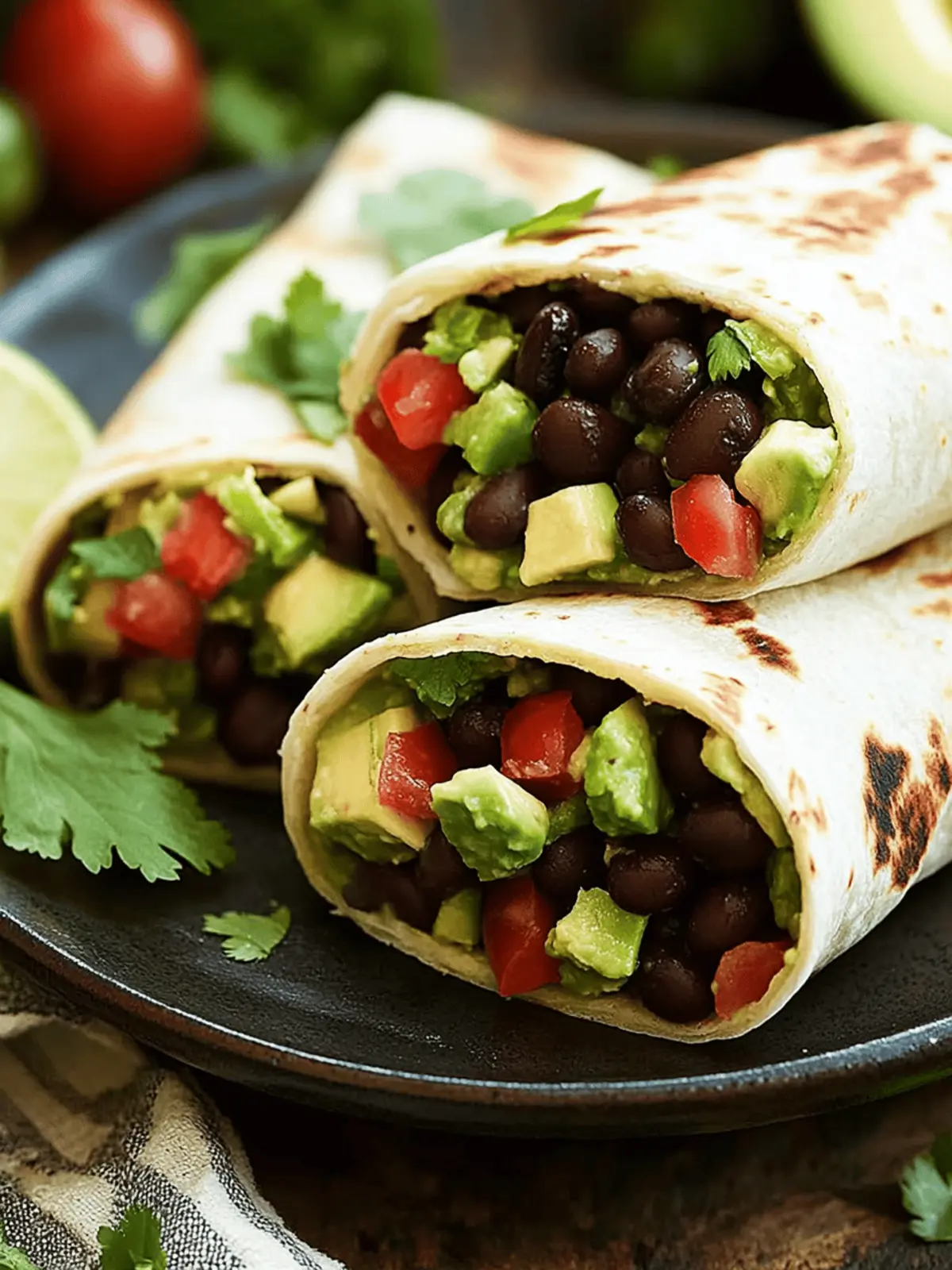 Black Bean and Avocado Wraps for Easy, Flavor-Packed Meals 3 Black Bean and Avocado Wraps