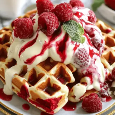 Red Velvet Marble Waffles: Fluffy Delights for Brunch Bliss 9 Red Velvet Marble Waffles