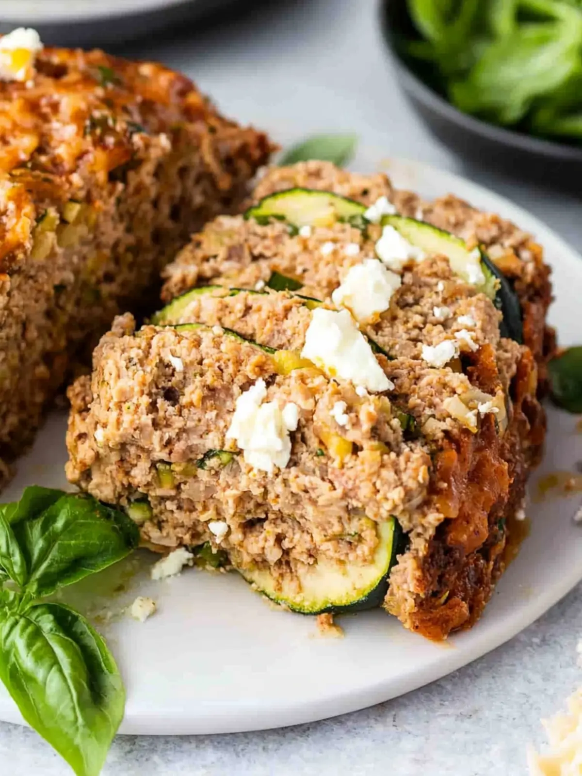 Savory Turkey Zucchini Meatloaf with Feta for Comfort Cooking 3 Turkey Zucchini Meatloaf with Feta
